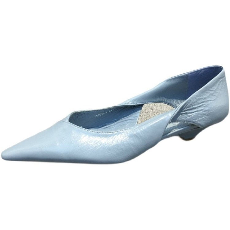 Damen Raffinierte Spitze Ballerinas mit Geschmeidiger Lederoberfläche R&B