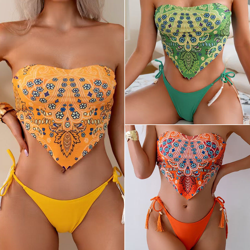 Damen Bandeau-Bikini-Set