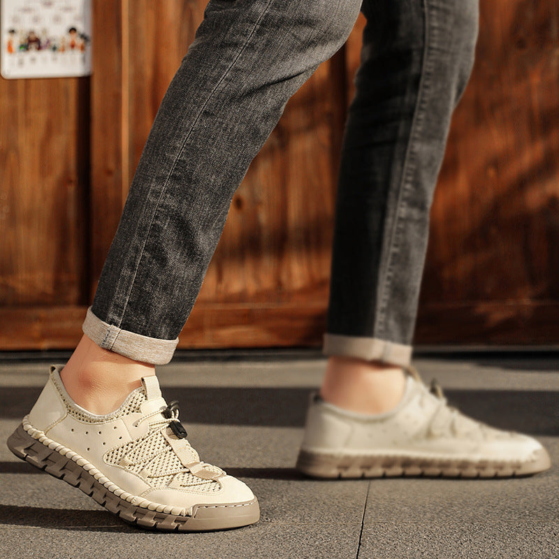 Herren Atmungsaktive Freizeitschuhe mit elastischem Schnellschnürsystem R&B