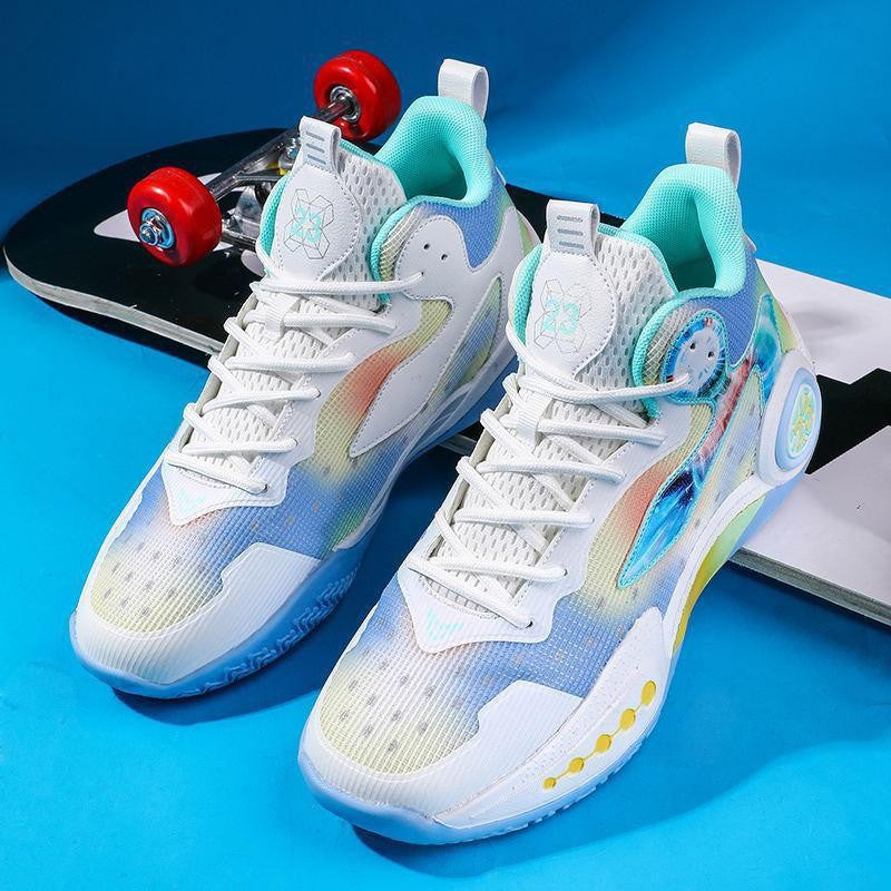 Damen Sportliche High-Top Basketball-Sneaker mit atmungsaktiver Oberflächenstruktur und innovativem Dämpfungssystem