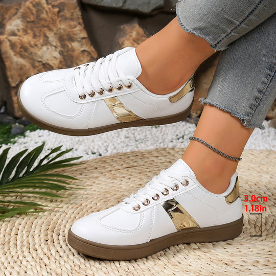 Damen Sneakers mit glänzenden Akzenten und bequemem Fußbett R&B