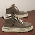 Damen Modische High-Top Sneakers mit robuster Sohle und gepolsterter Innensohle