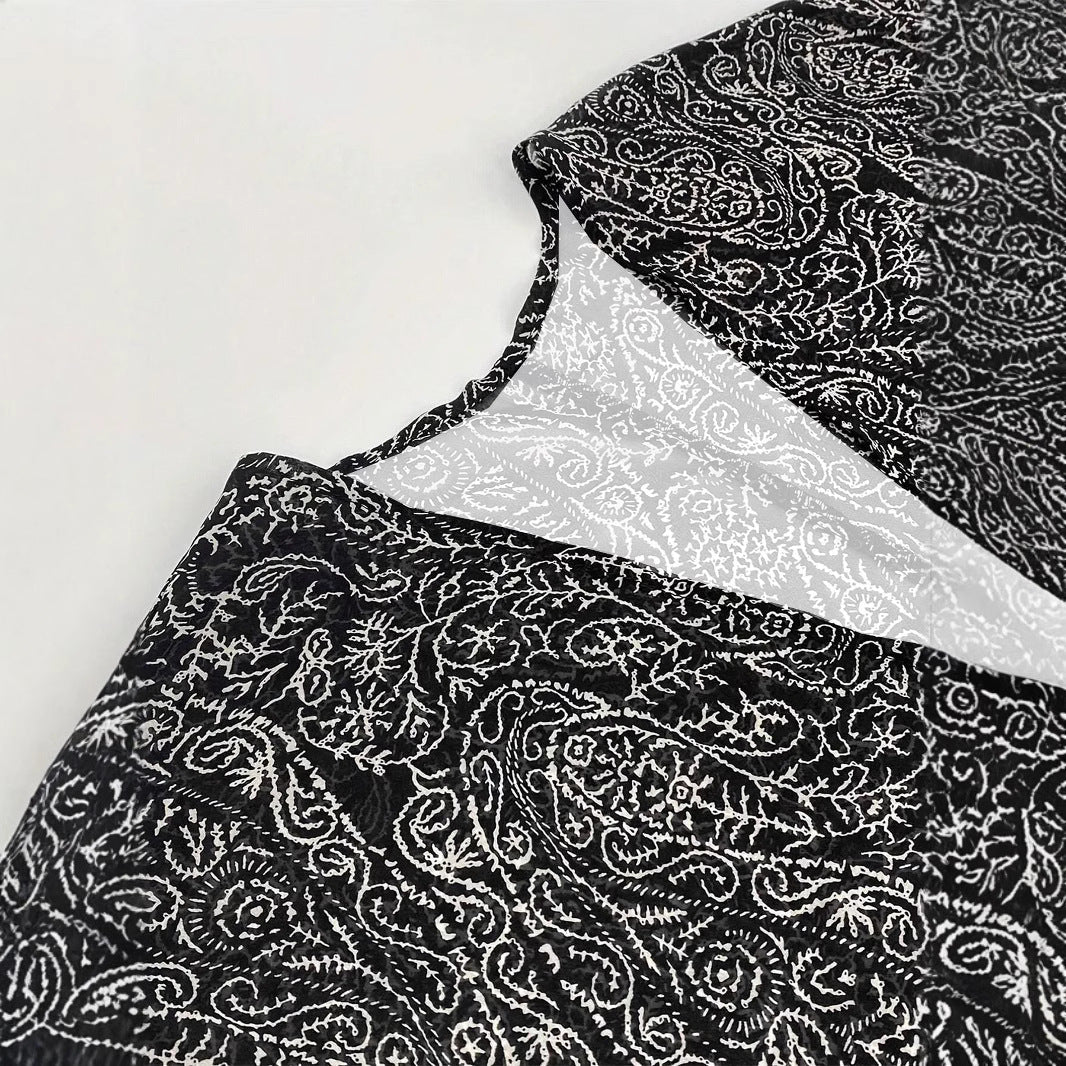 Damen Kimono-Jacke mit trendigem Muster und lockerem Schnitt R&B