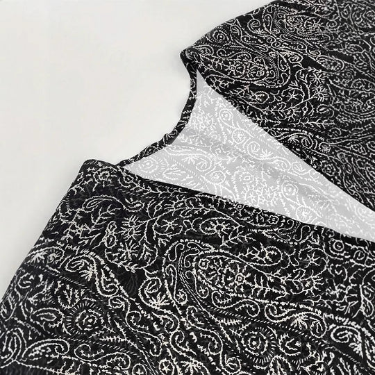 Damen Kimono-Jacke mit trendigem Muster und lockerem Schnitt R&B