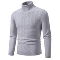 Herren Rollkragenpullover mit strukturiertem Zopfdesign