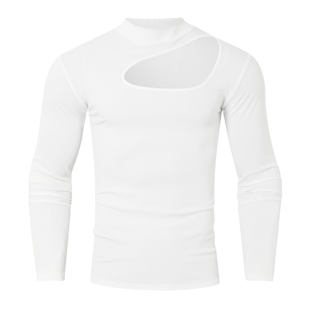 Herren Langarm Funktions-T-Shirt mit innovativem Ausschnitt und atmungsaktiven Eigenschaften R&B
