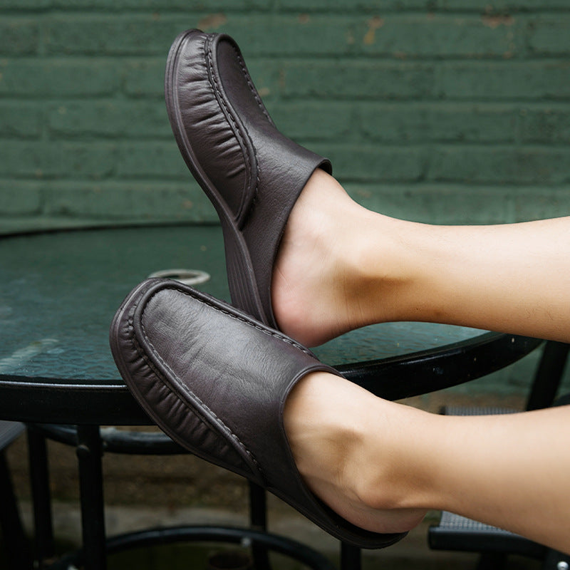 Damen Komfortable Clogs mit seitlichem Einstieg und hochelastischem Obermaterial