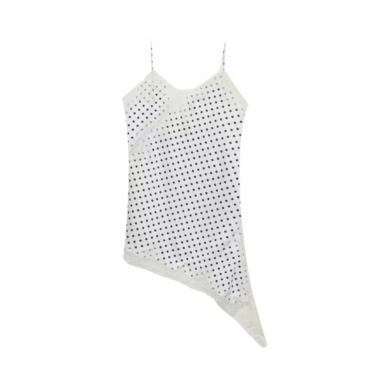 Damen asymmetrisches Spaghetti-Top R&B