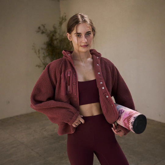 Damen elegante und gemütliche Fleecejacke Heidi-Mode