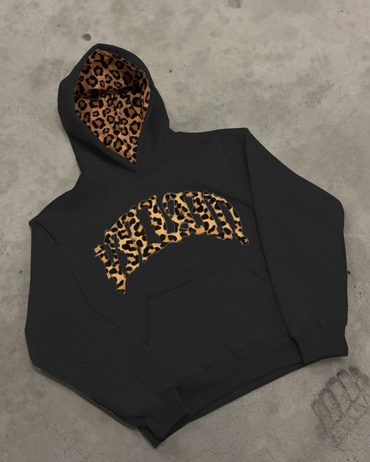 Damen nan gemütliche Jogginghose mit ausgestellter Beinform, elastischem Leo-Bund und seitlichen Eingrifftaschen R&B