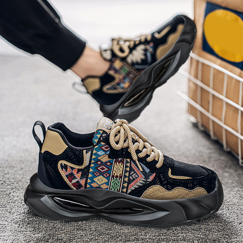 Damen bequeme und modische Sneakers mit einzigartigem Ethno-Design R&B