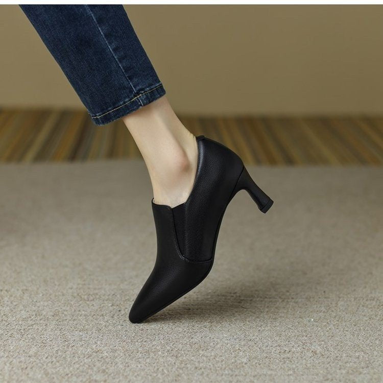 Damen elegantes Mid-Heel Stiefelette R&B