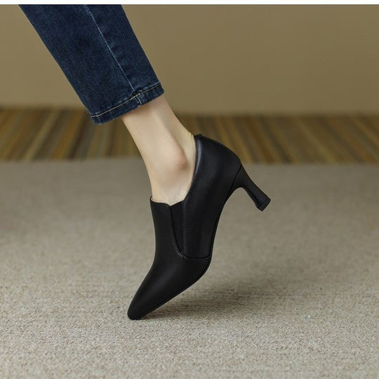 Damen elegantes Mid-Heel Stiefelette R&B