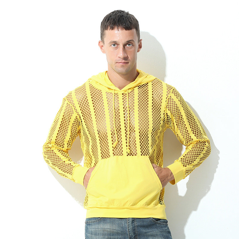 Damen Sportlicher Kapuzenpullover mit Luftmesh von R&B