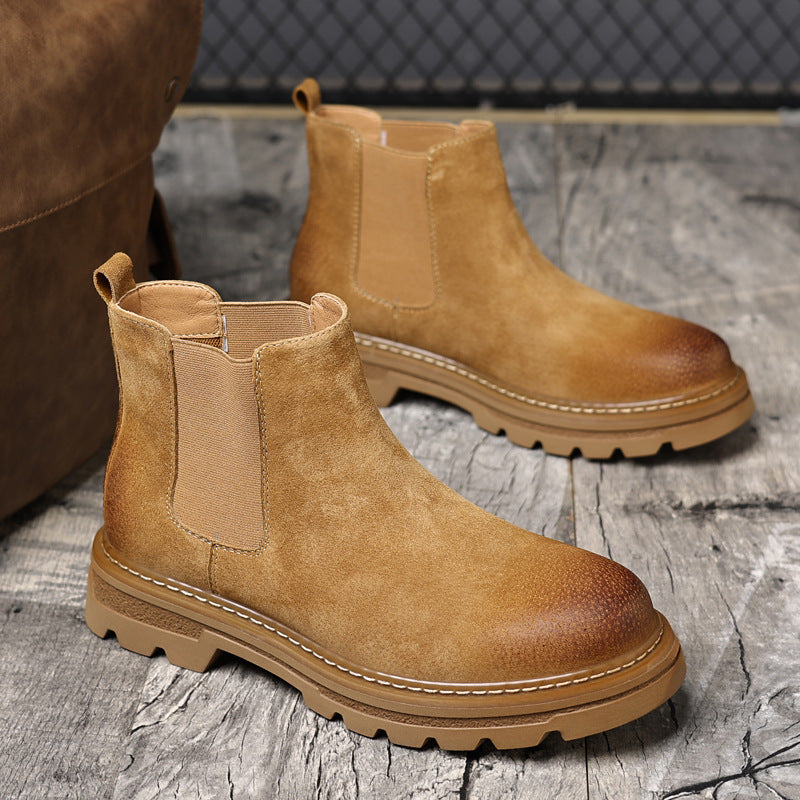 Damen Modische Chelsea-Stiefel mit rutschfester Profilsohle und bequemem Innenfutter R&B