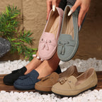 Damen Mokassin-Schuhe mit dekorativem Schleifenakzent und bequemer Sohlenkonstruktion R&B