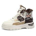 Damen gefütterte High-Top Sneakers mit einzigartigem Stil und rutschfester Sohle R&B