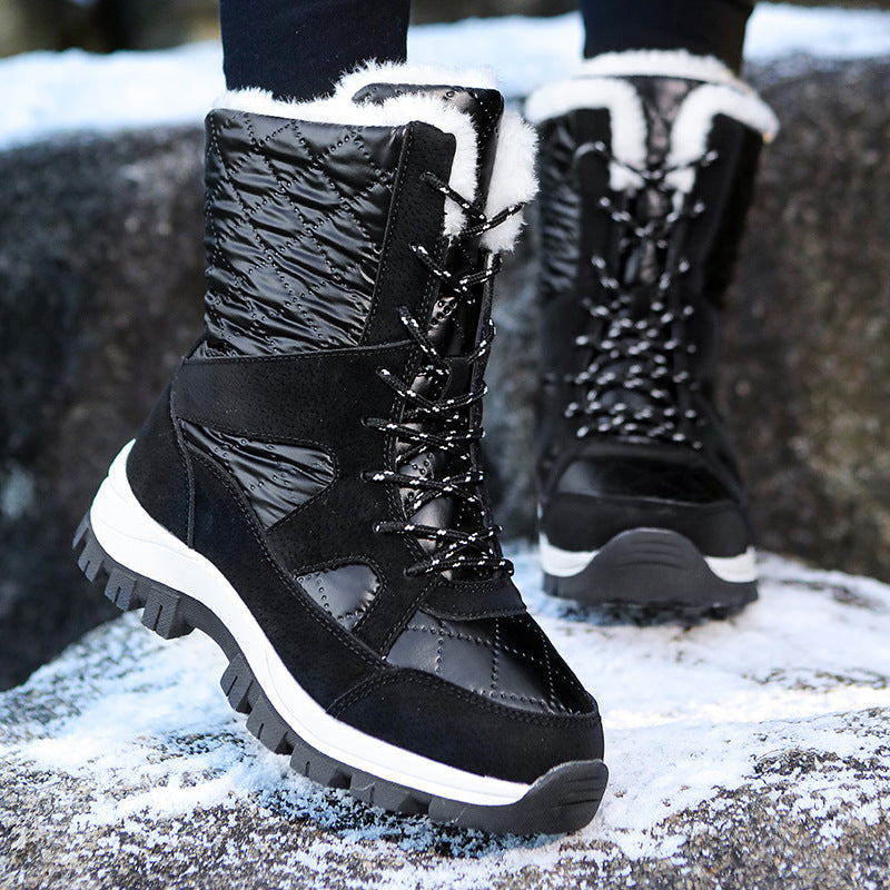 Damen Winterstiefel mit isolierender Fütterung und rutschfester Sohle R&B
