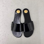 Damen Sandalen im luxuriösen Leopardenmuster mit breitem Riemen und eleganter Schnallenakzent R&B