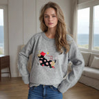 Damen Pullover mit tierischem Motiv und dekorativen Stickereien R&B