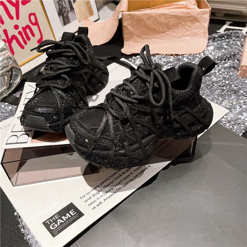 Damen modische Sneakers mit innovativem Textil-Design R&B