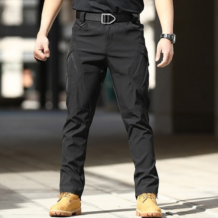 Herren Cargo-Hose mit verstellbarem Bund und tiefen Seitentaschen