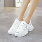 Damen Chunky Sneakers mit atmungsaktivem Obermaterial und stoßdämpfender Sohle R&B