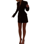 Damen Stylish Blazer-Kleid mit figurbetontem Schnitt und modischen Akzenten R&B