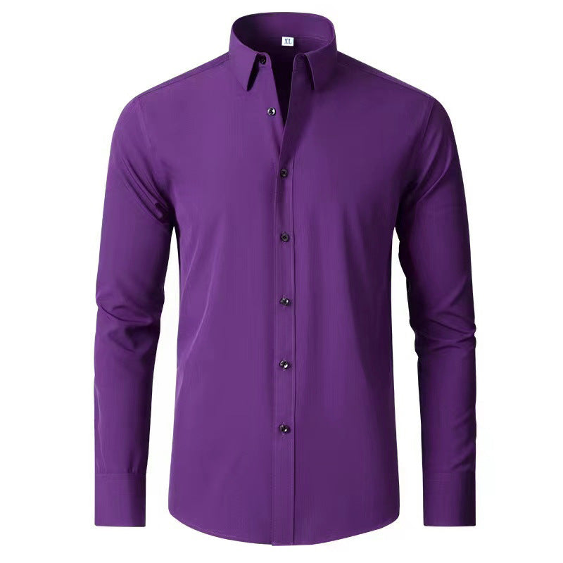 Herren Langarmhemd mit elegantem Schnitt und stilvollen Knopfdetails R&B