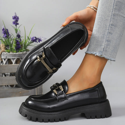 Damen Mokassins mit raffiniertem Schnallen-Detail und rutschfester Profilsohle R&B