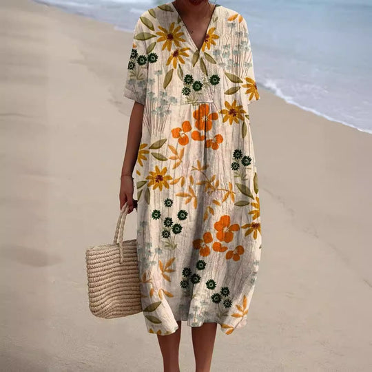 R&B | Bunte, Blumige Sommerkleid