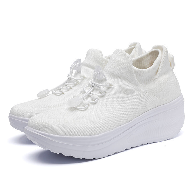 Damen sportliche Sneakers mit elastischem Schnürsystem R&B