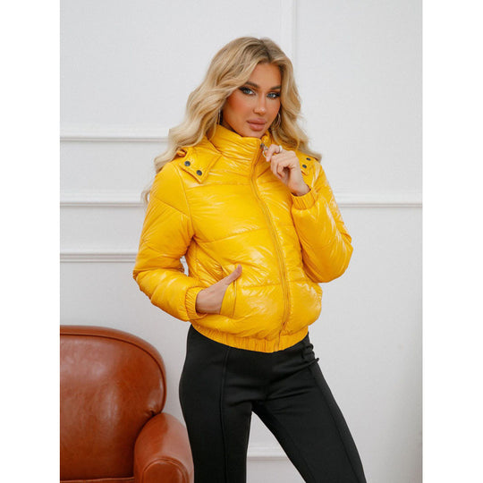 Damen glänzende Winterjacke R&B
