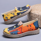 Damen Modische Slip-On Schuhe mit buntem Design R&B