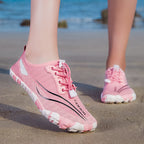 Damen leichtgewichtige Wassersportschuhe mit rutschfester Sohle und atmungsaktivem Obermaterial