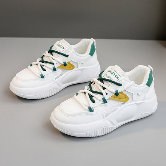 Damen Sportliche Sneakers mit atmungsaktiver Mesh-Oberfläche und robustem Sohlenprofil R&B