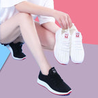 Damen trendige Sport Sneakers mit atmungsaktivem Strick-Obermaterial R&B