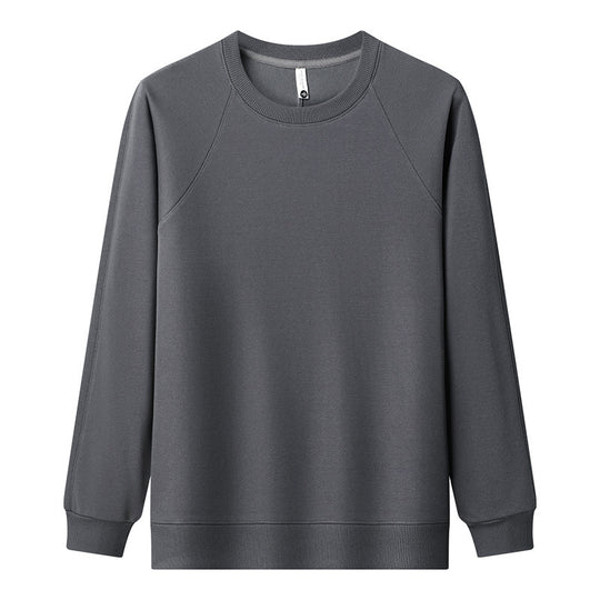 Damen lässiger Sweatshirt mit klassischem Rundhalsausschnitt und modernen Raglanärmeln R&B