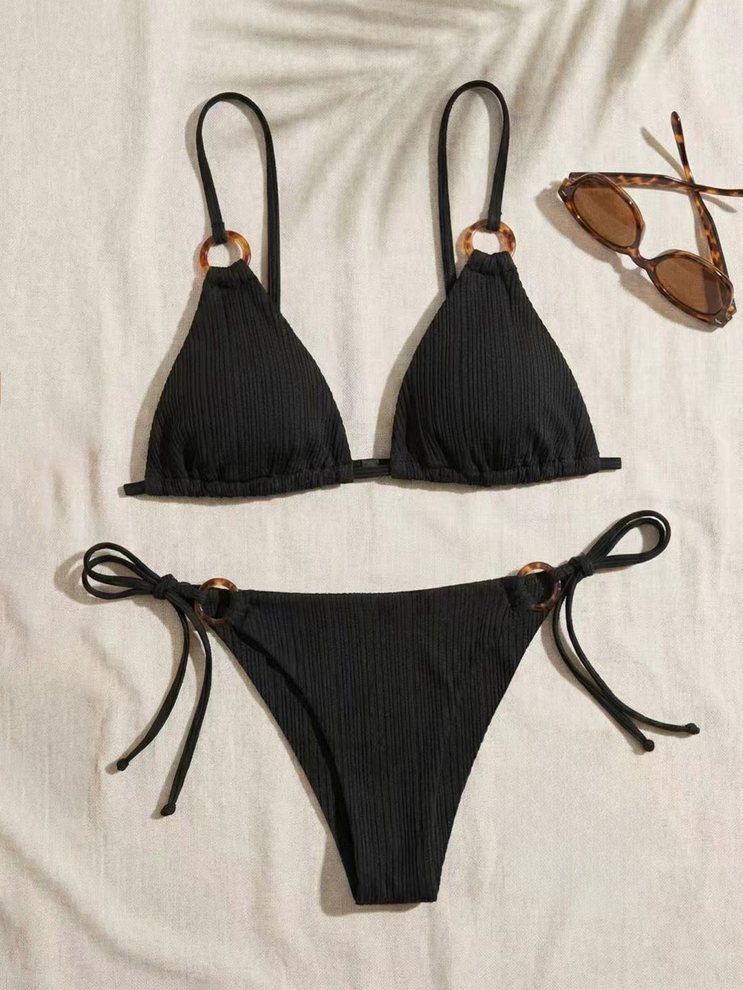 Damen Dreiecksbikini mit verstellbarem Träger R&B