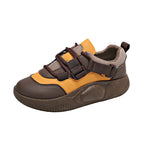Damen Sportliche Sneakers mit elastischem Riemensystem und dicker Sohle R&B