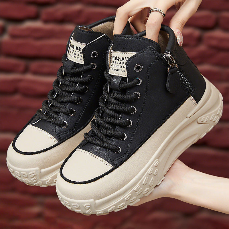 Damen Hochformatige Sneaker mit praktischer Reißverschlussseite R&B