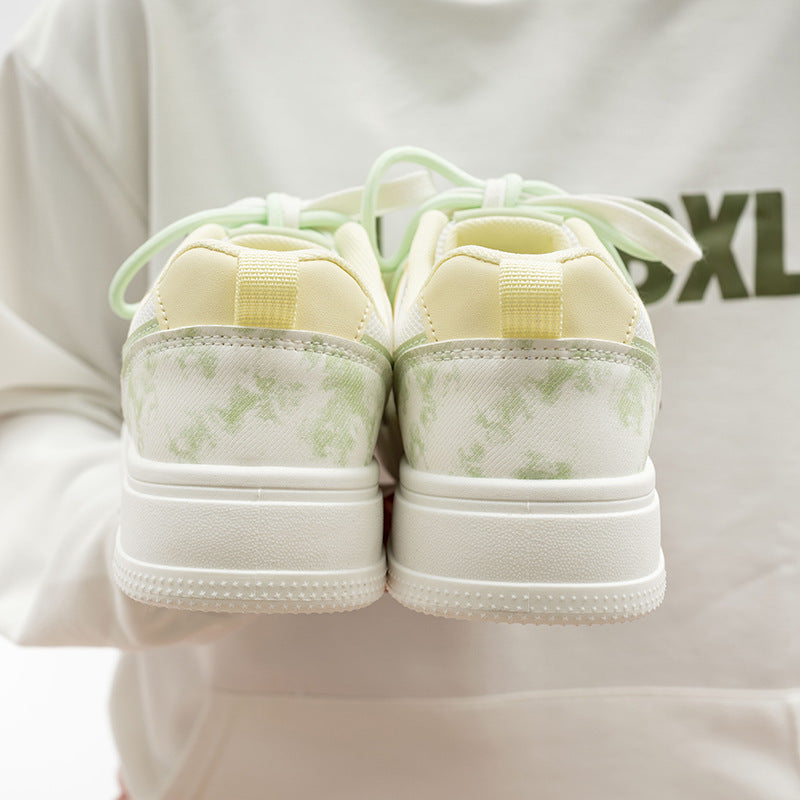 Damen Modische Sneakers mit einzigartigen Grafikelementen und flexibler Sohle