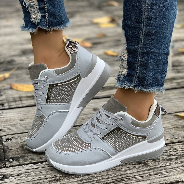 Damen Sportliche Sneakers mit atmungsaktiver Mesh-Oberfläche und dämpfender Sohle R&B
