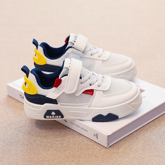 Damen atmungsaktive Klett-Sneaker mit modischem Design und dämpfender Sohle R&B