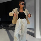 Damen Modische Übergangsjacke mit lässigem Schnitt und eleganten Details R&B
