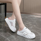 Damen Sneaker Mules mit atmungsaktiven Mesh-Obermaterial und bequemer Dämpfung R&B