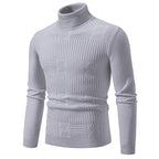 Herren eleganter Rollkragenpullover mit strukturiertem Design R&B