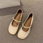 Damen elegante Mary Jane Ballerinas mit modischem Riemchen und bequemer Innenpolsterung R&B