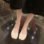 Damen Ballerinas mit eleganter Metallic-Oberfläche und formschöner Silhouette