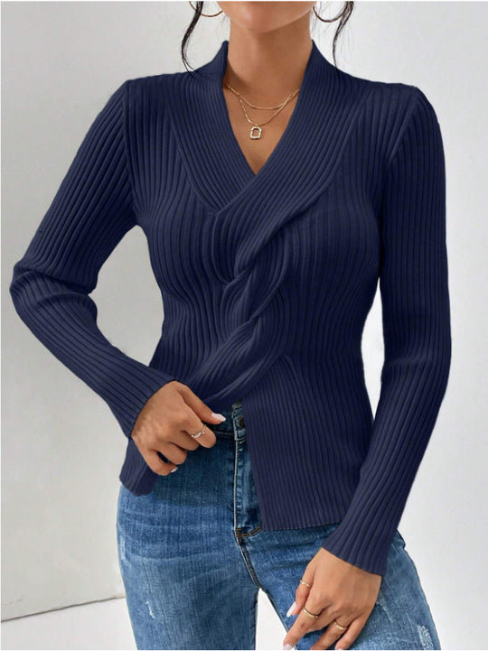 Damen eleganter Strickblazer R&B